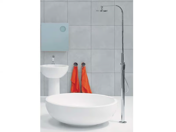 ONE - Floor standing shower panel with overhead shower by Ceramica Flaminia - view 2